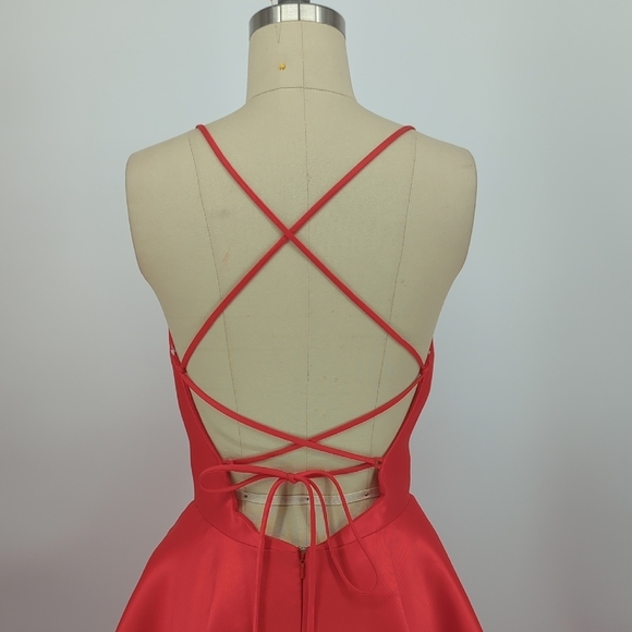 11606 Alyce Paris Sweetheart Neck A Line Gown Red Size 2 prom black tie gala - Picture 4 of 11